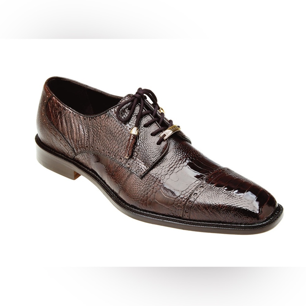NWT Belvedere Ostrich Leg Men Shoes